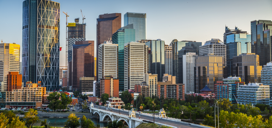 City Skyline of Calgary Alberta