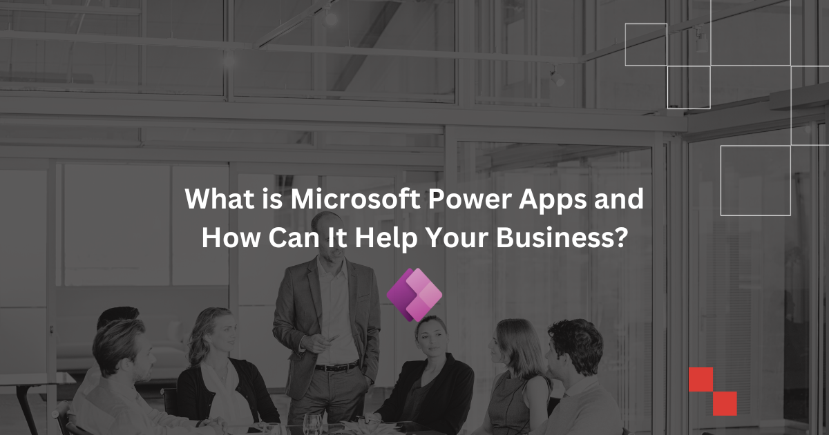 Microsoft Power Apps business meeting, digital collaboration, enterprise app development, technology tools for business growth.